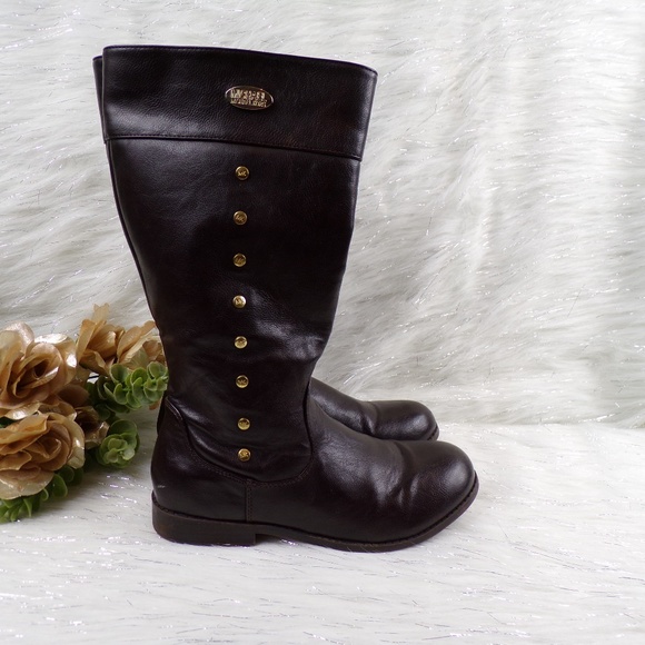 Michael Kors Girls LEILA Mocha Brown Boots… - Picture 7 of 8